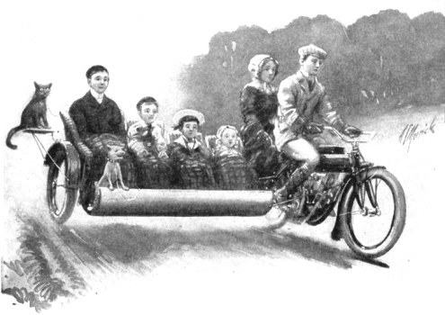 Family On Motorcycle