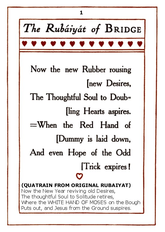 The Rubaiyat of Bridge