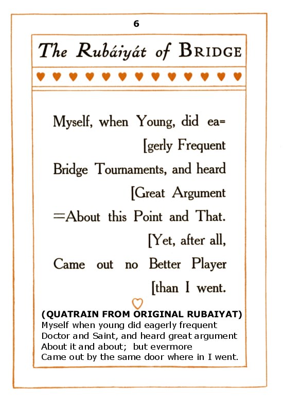 The Rubaiyat of Bridge