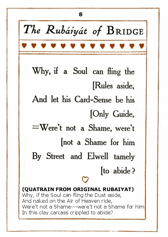 The Rubaiyat of Bridge