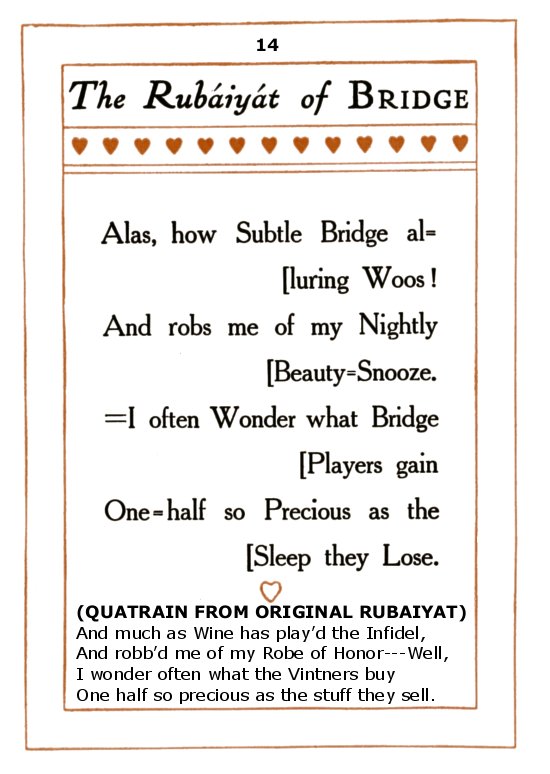 The Rubaiyat of Bridge