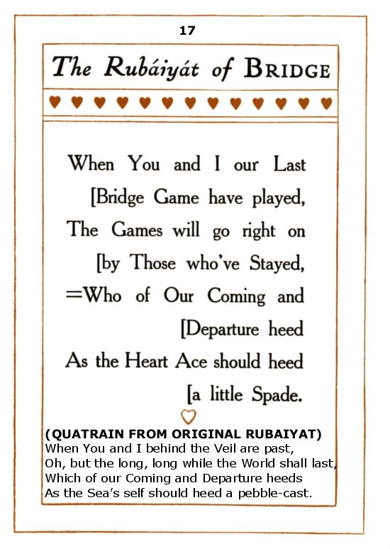 The Rubaiyat of Bridge